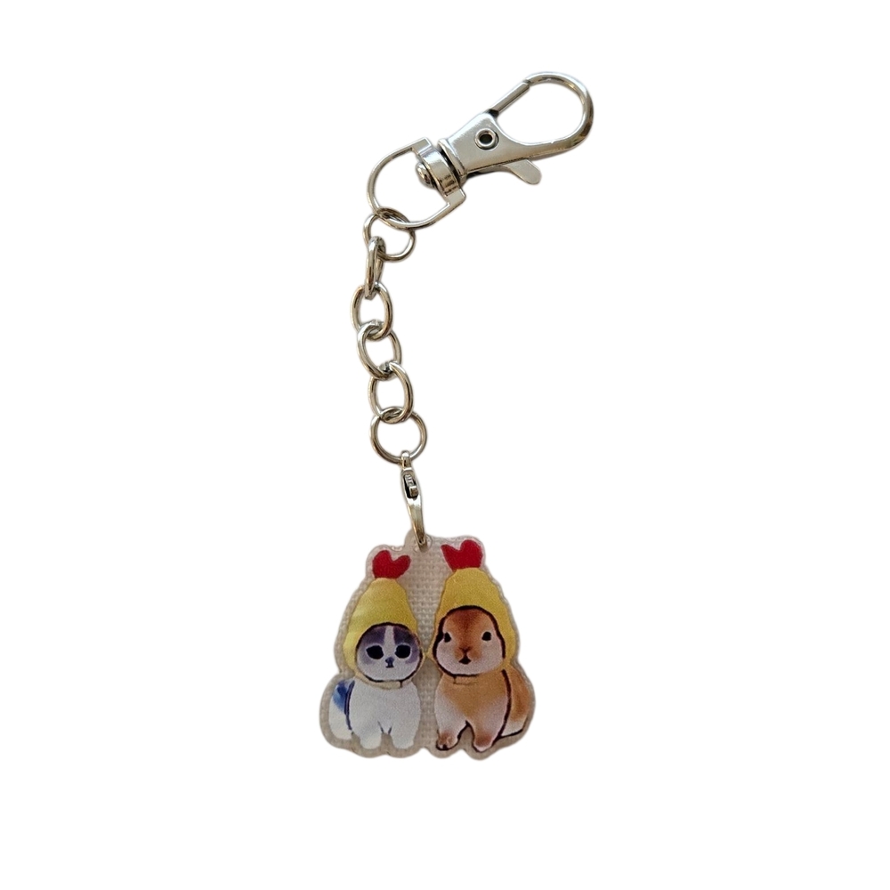 5 for $10 Mofusand Cat & Bunny Tempura Keychain